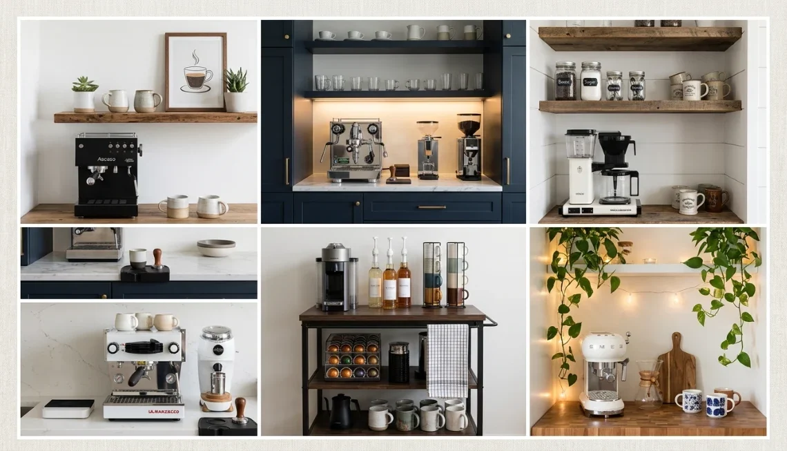 20 Modern Coffee Bar Ideas to Upgrade Your Home Setup