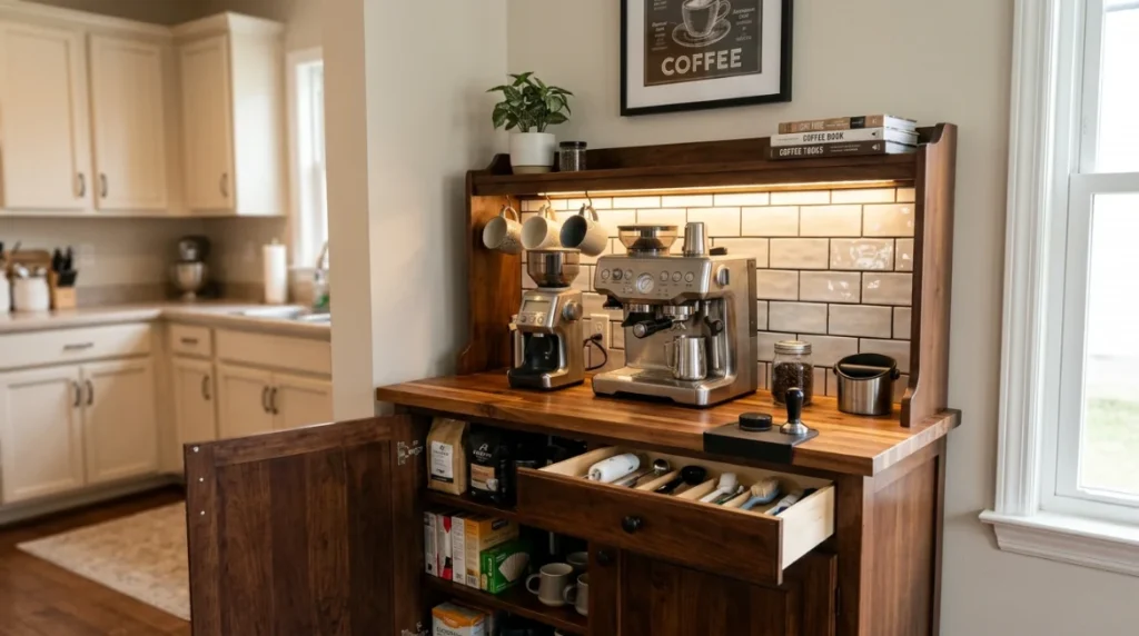 The Built-in Coffee Bar Cabinet