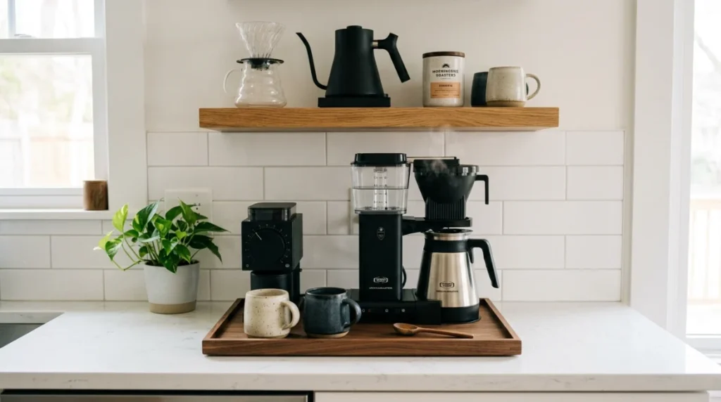 The Open Countertop Kitchen Coffee Station