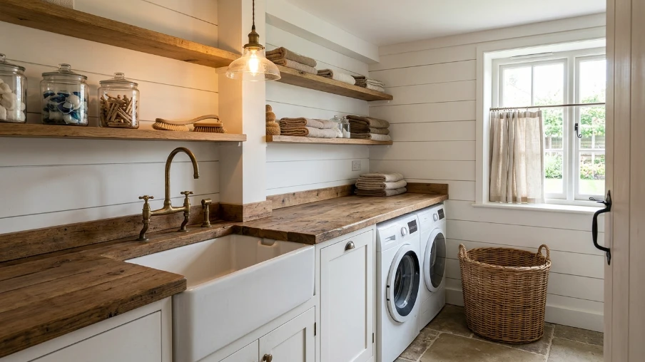 Farmhouse Laundry Room Style