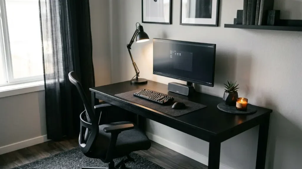 Try a Black Desk Setup for a Minimal and Sharp Look