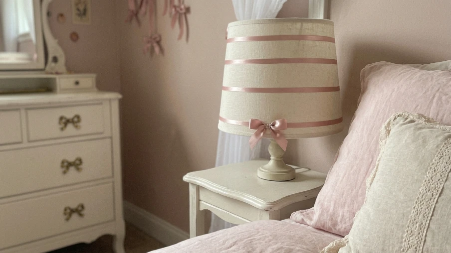 Bow and Ribbon Details Throughout the Room
