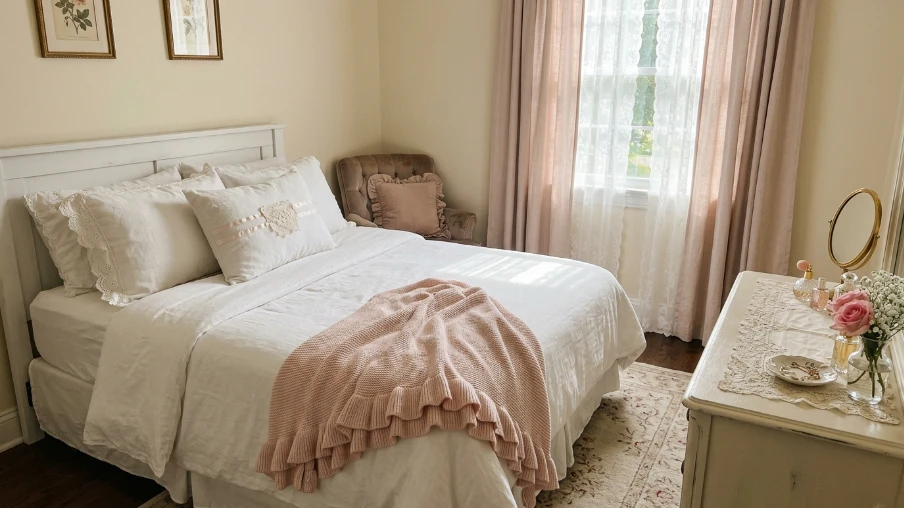 Lace and Ruffle Textile Accents