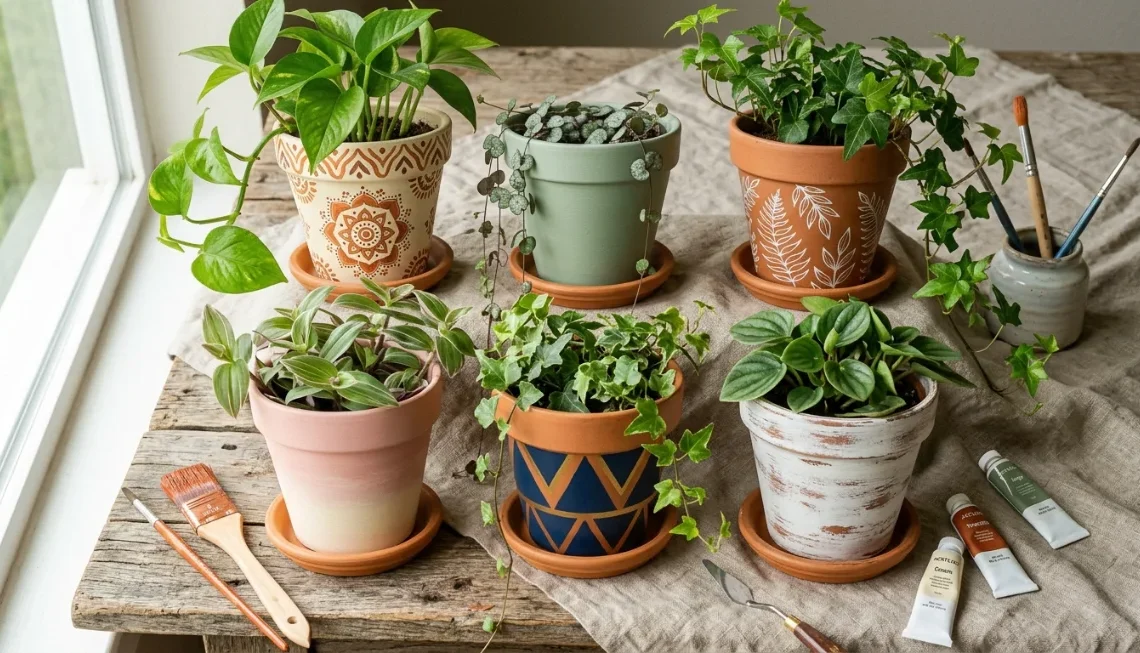 20 Pot Painting Ideas to Give Old Planters a New Life