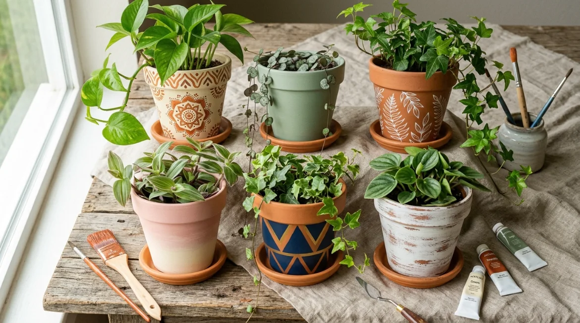 20 Pot Painting Ideas to Give Old Planters a New Life