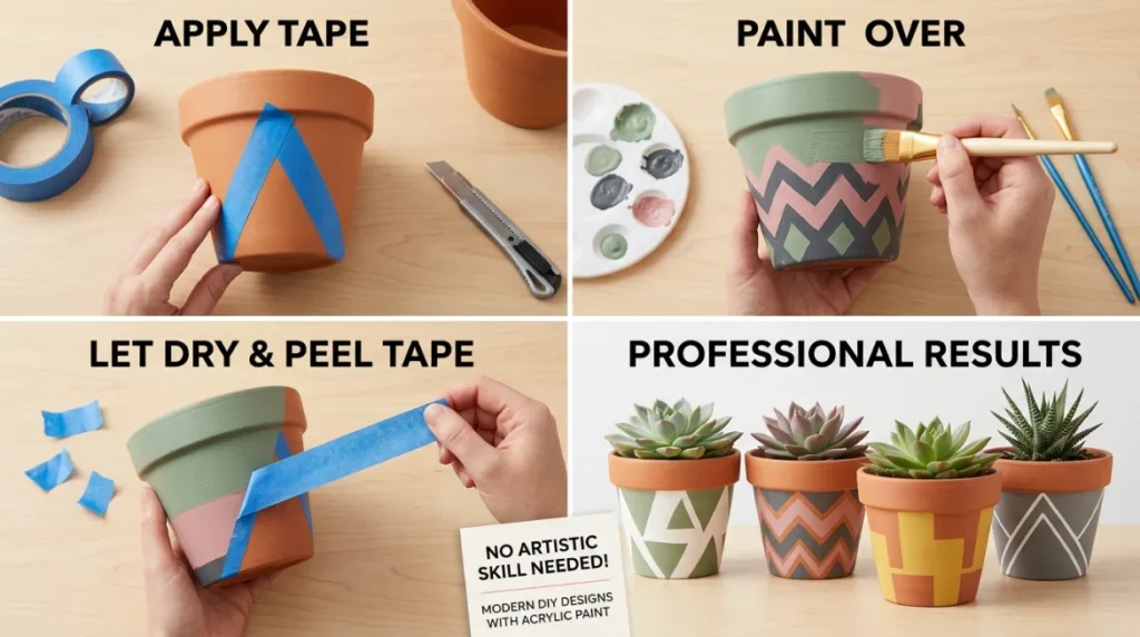 Geometric Patterns with Painter's Tape