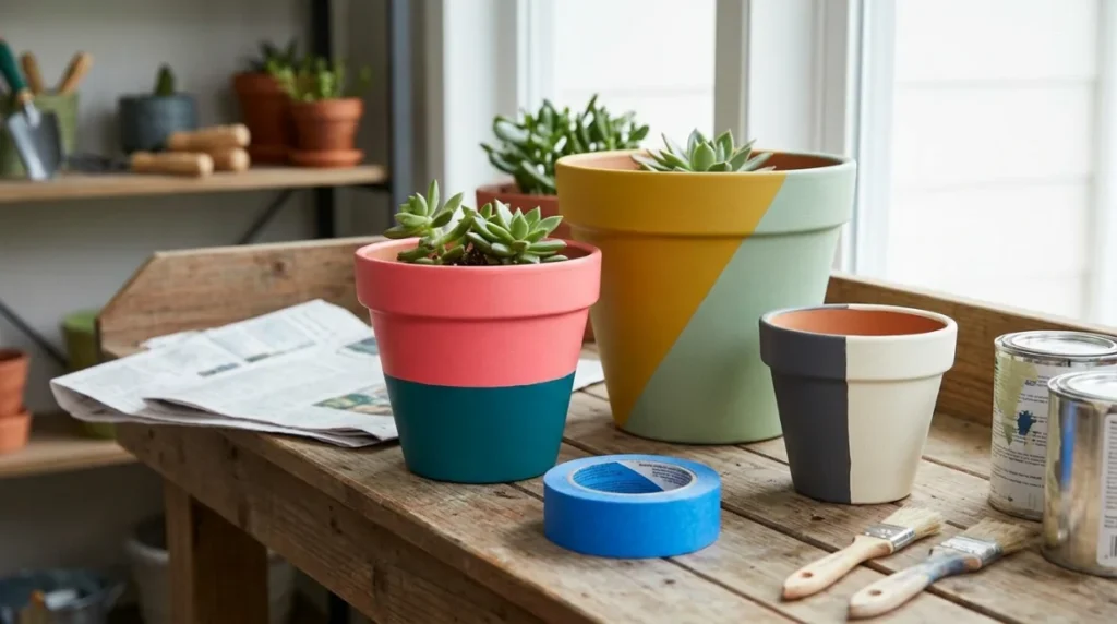 Striped Pots