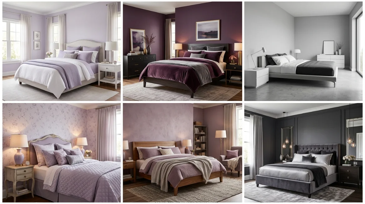 18 Purple Gray Bedroom Ideas for Chic and Peaceful Style