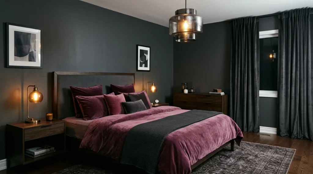 Soft Purple Bedroom for Small Spaces