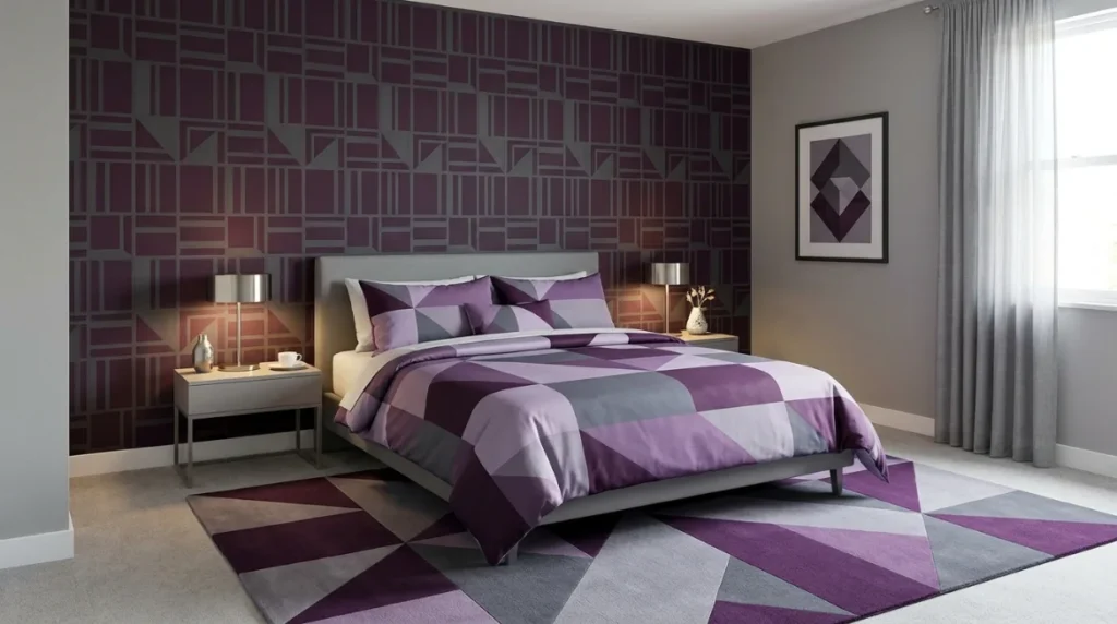 Lavender Ceiling with Gray Walls
