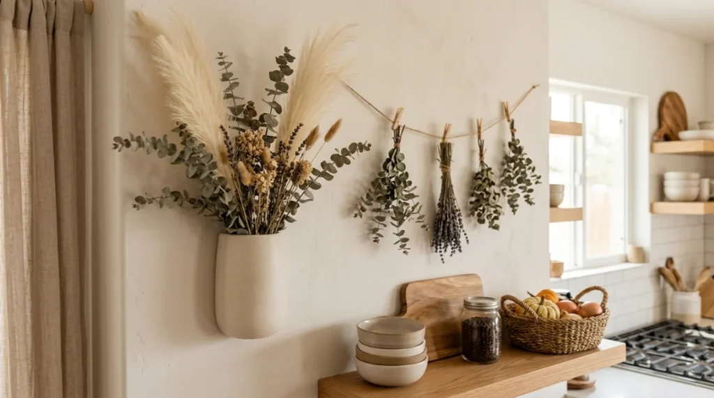 Display Dried Flowers and Botanicals