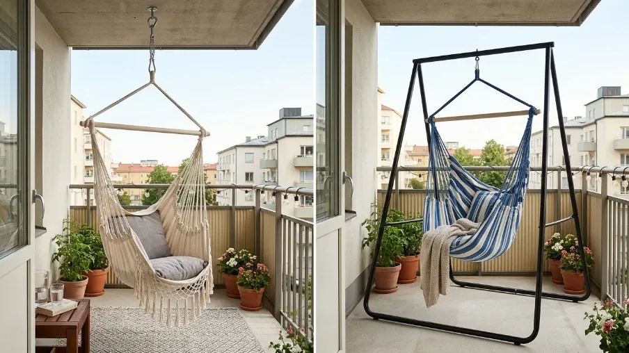 Urban Balcony with Artificial Grass