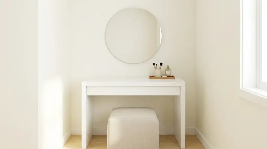 Vanity Tucked Inside a Closet