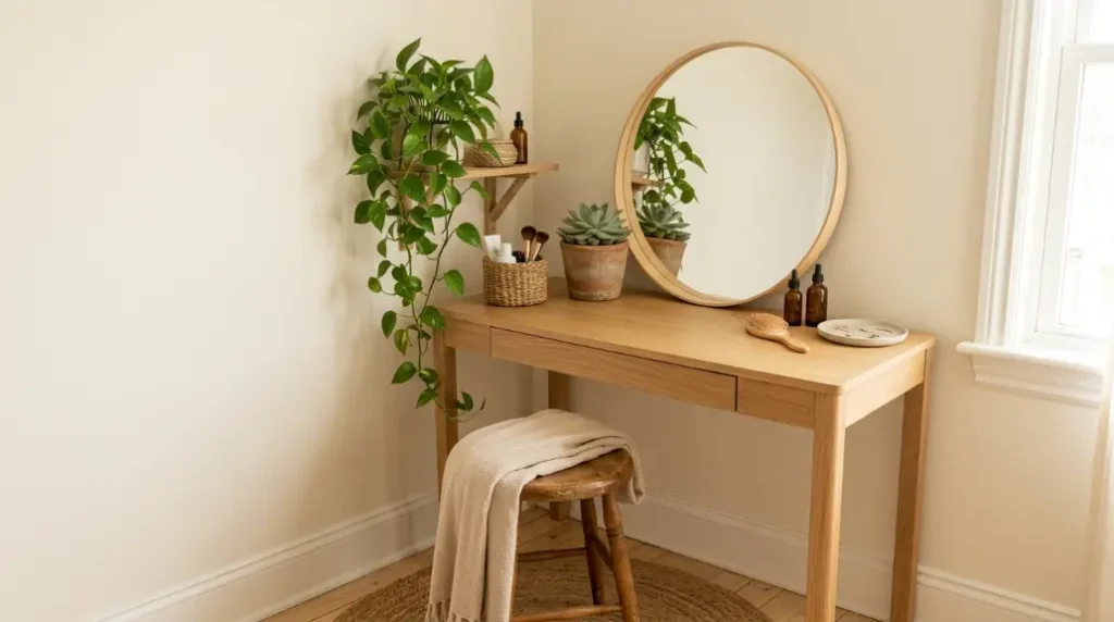 Plant and Nature-Inspired Vanity Decor