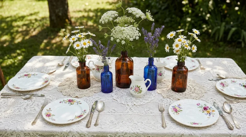 Garden Party Wildflower Tablescape