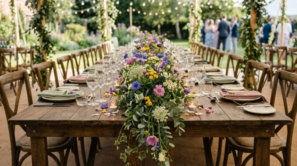 Wildflower Garland Table Runner