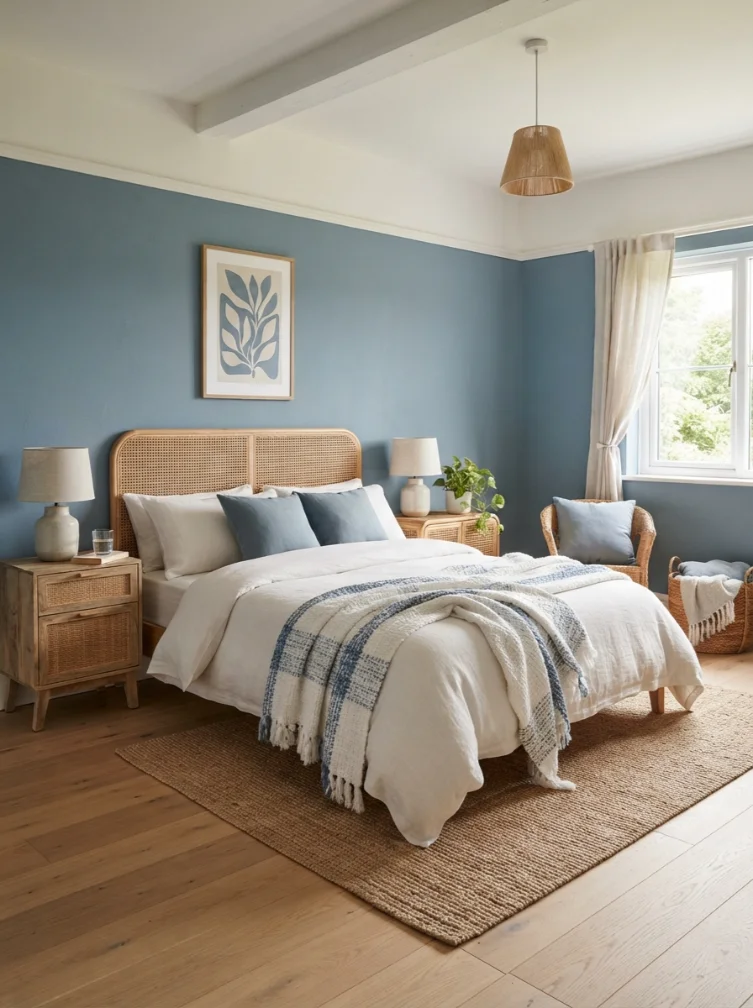 Dusty Blue and White Color Scheme