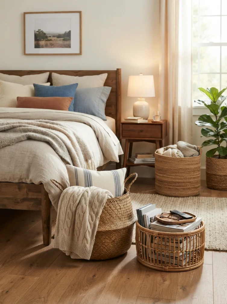 Natural Fiber Basket Storage