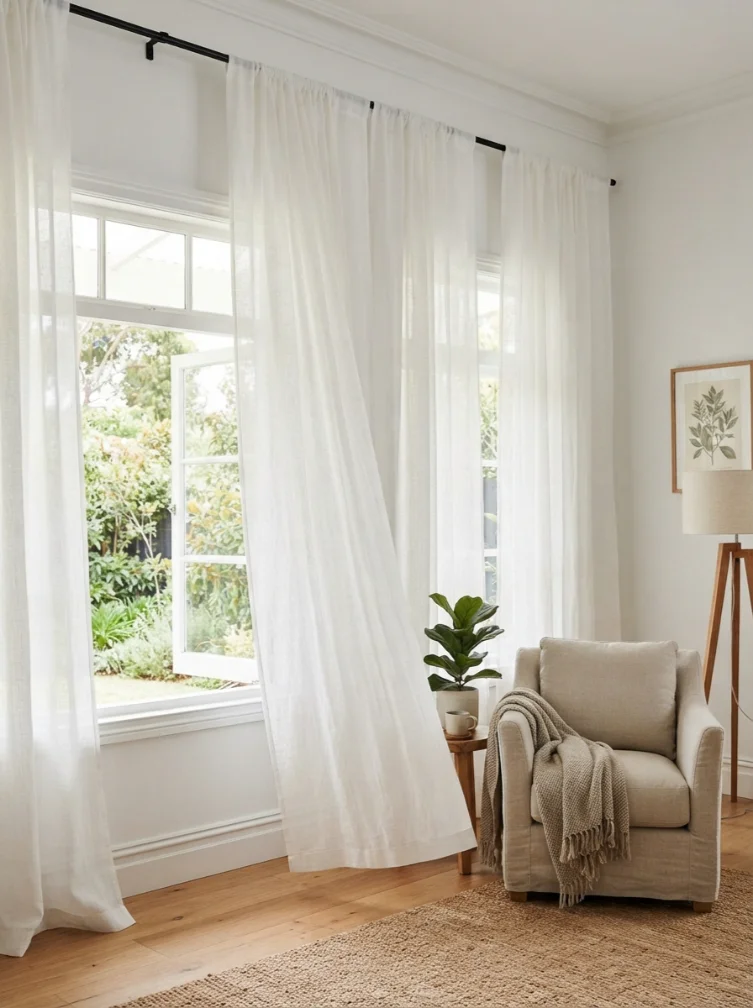 Sheer Linen Curtains
