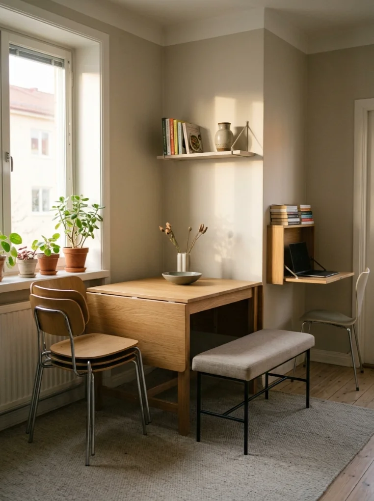 Compact Dining Furniture for Multi-Purpose Rooms