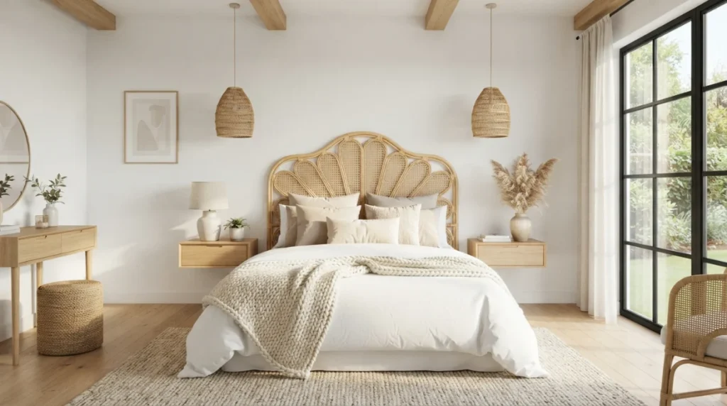 20 Rattan Headboard Ideas for Stylish Bedroom Makeover