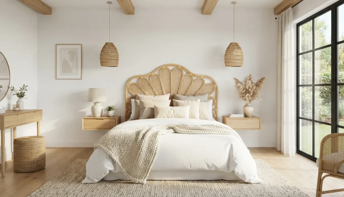 20 Rattan Headboard Ideas for Stylish Bedroom Makeover