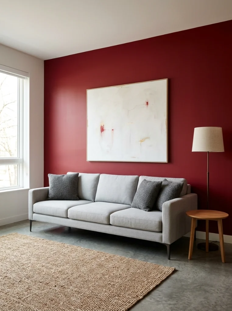 Cherry Red as a Living Room