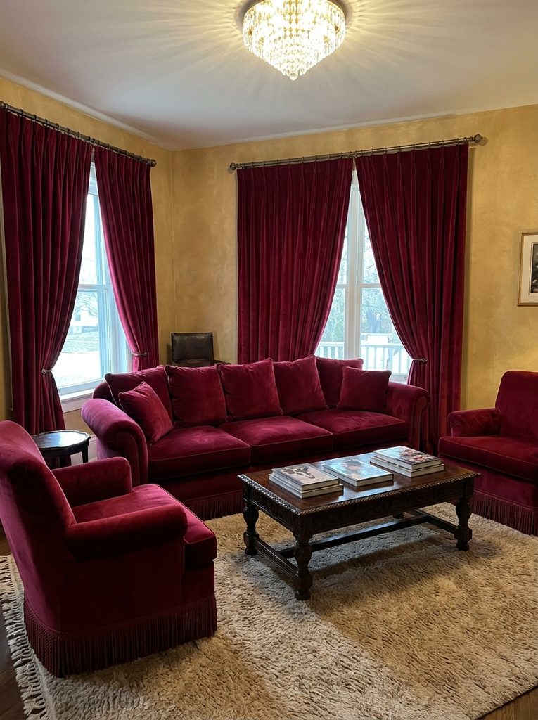 Velvet Furniture with Elegant Homes ideas