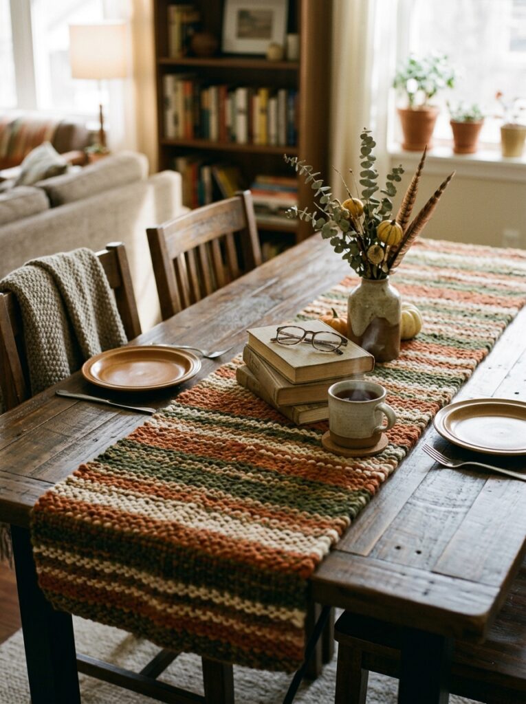 Runner with Fall Decor Ideas