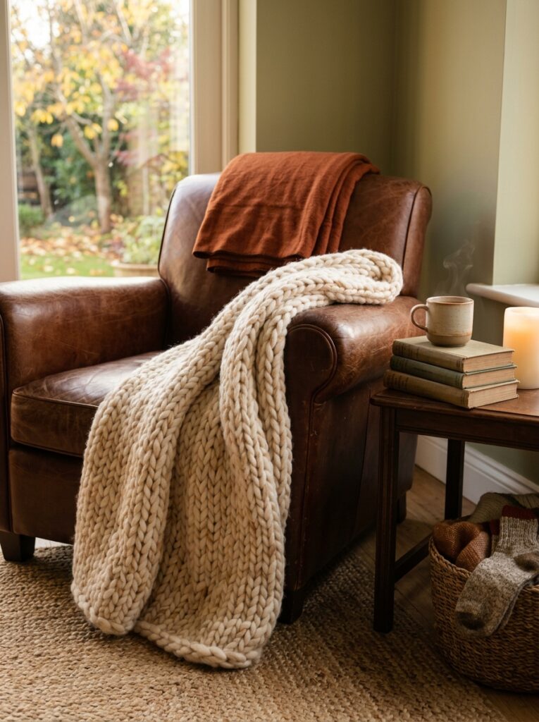 chunky Knit with Fall Decor Ideas