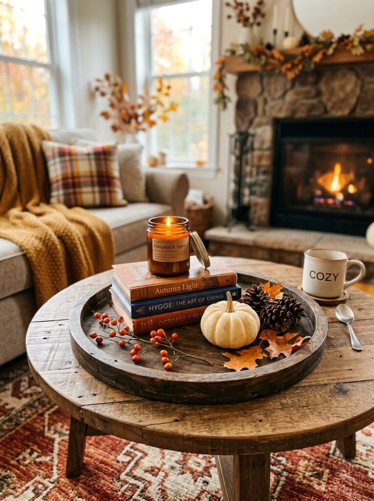 Coffy Table with Fall Decor Ideas
