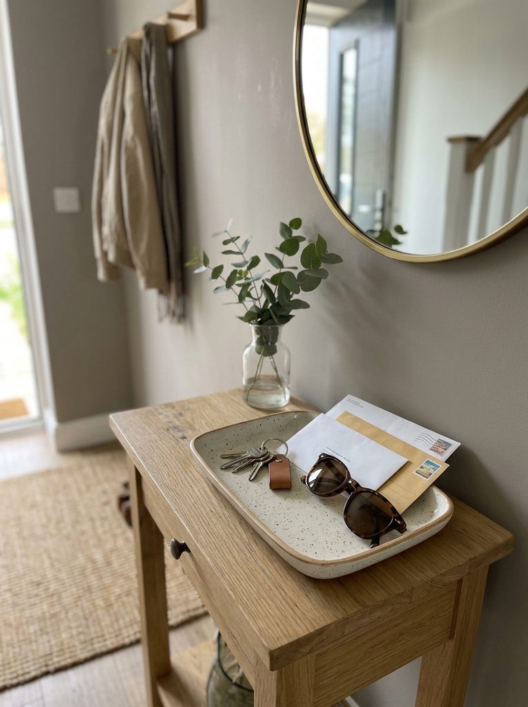 Catch tray with Floating Shelf Decor