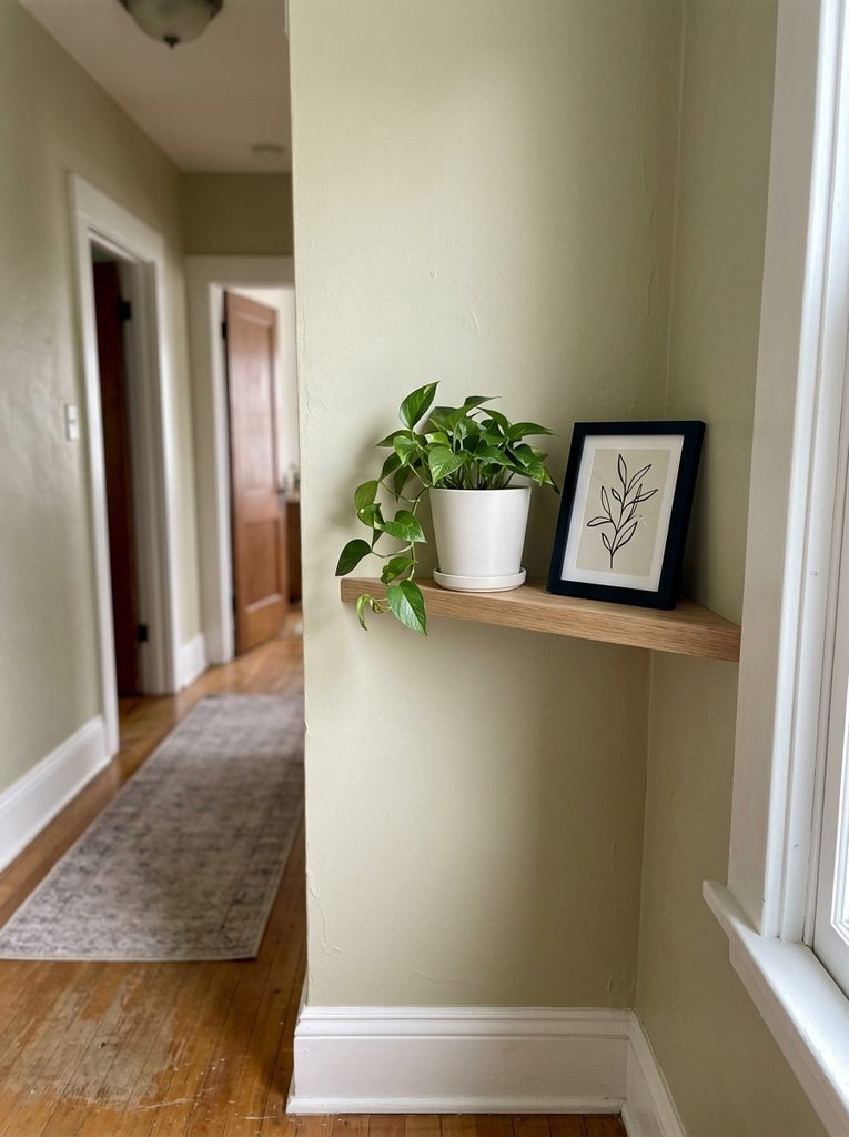 Shelf decor with Floating Shelf Decor