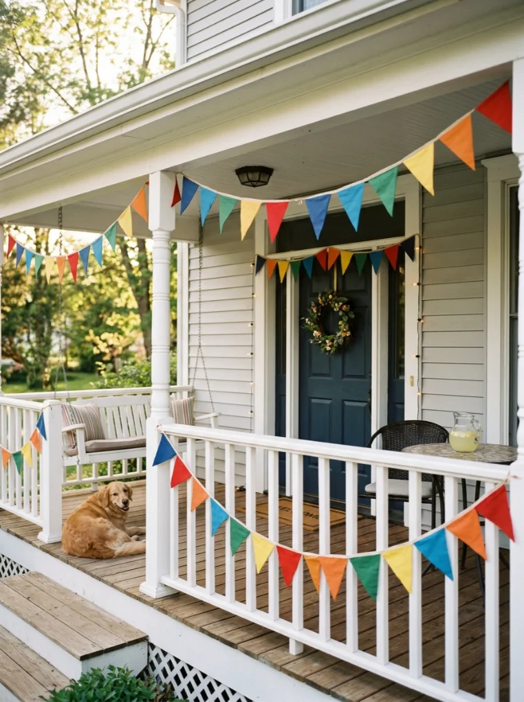 Bunting  with Memorial Day Decoration