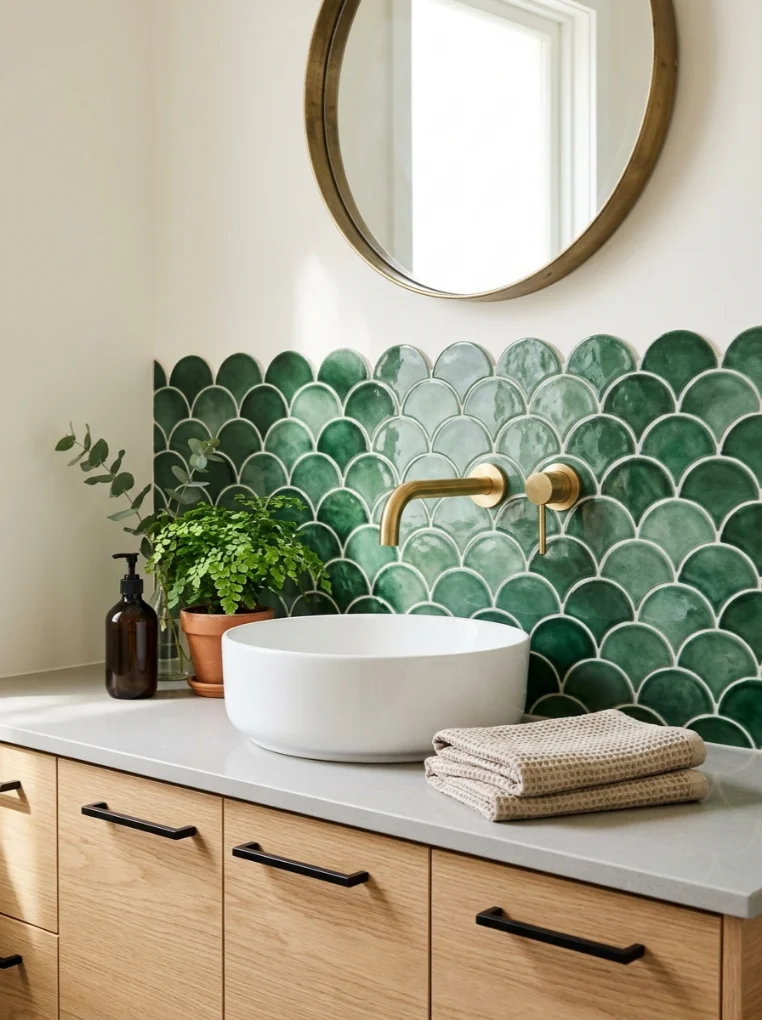 Mermaid Tiles for a Moodier Look