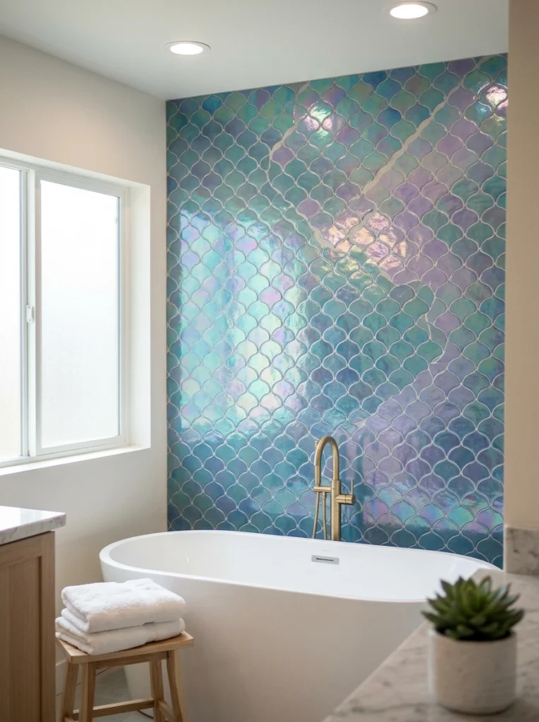  Iridescent Mermaid Tiles for Shimmer