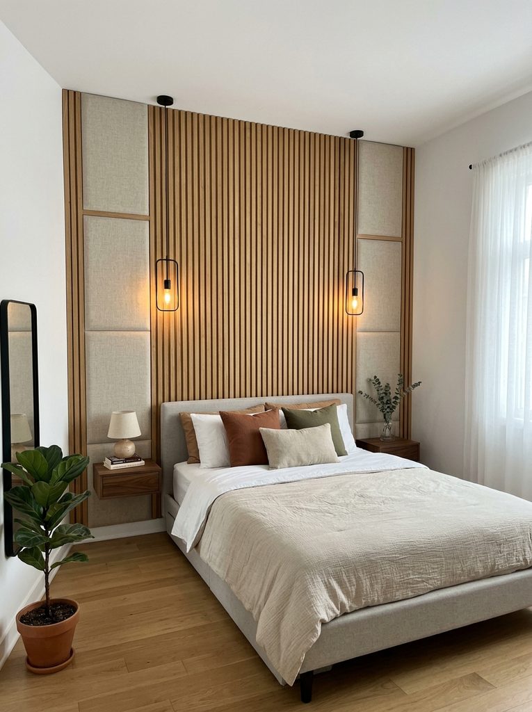 Assecent panel with Modern Wall Decor