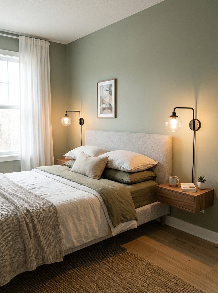 Scones with Modern Wall Decor