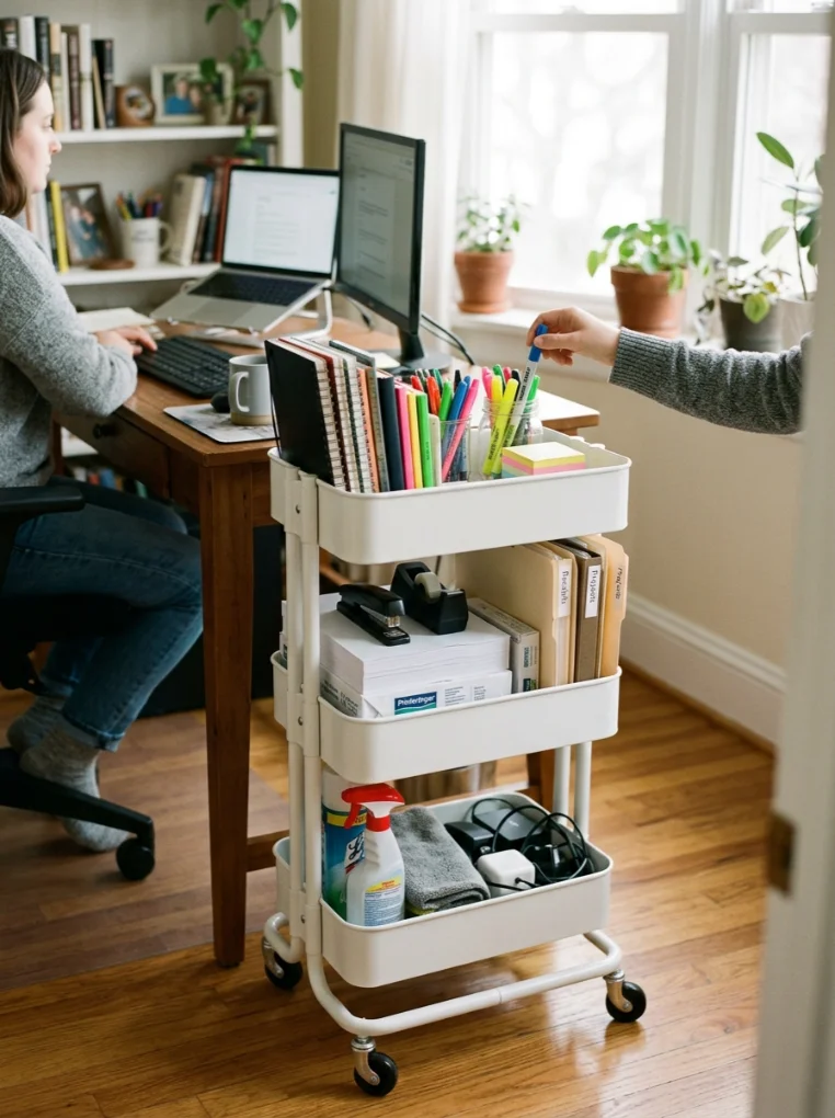 Rollinng Cart with Small Space Organization