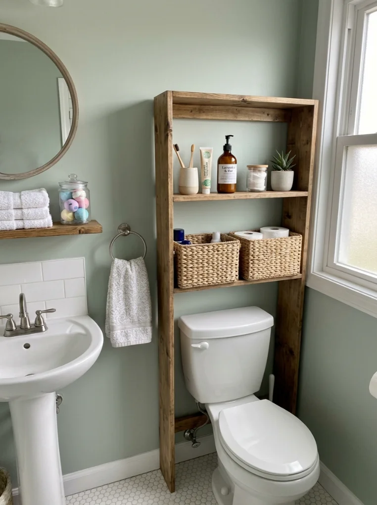 Bathroom storage with Small Space Organization