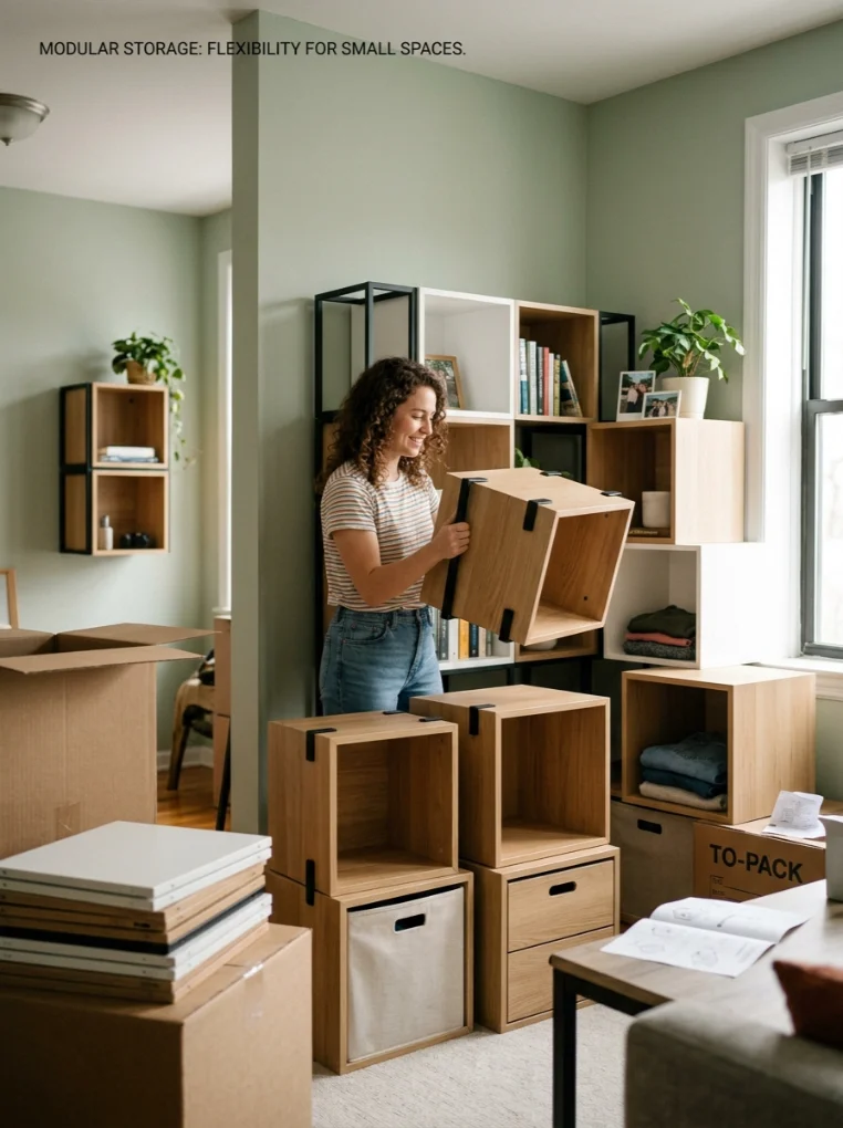 Modular Storage with Small Space Organization