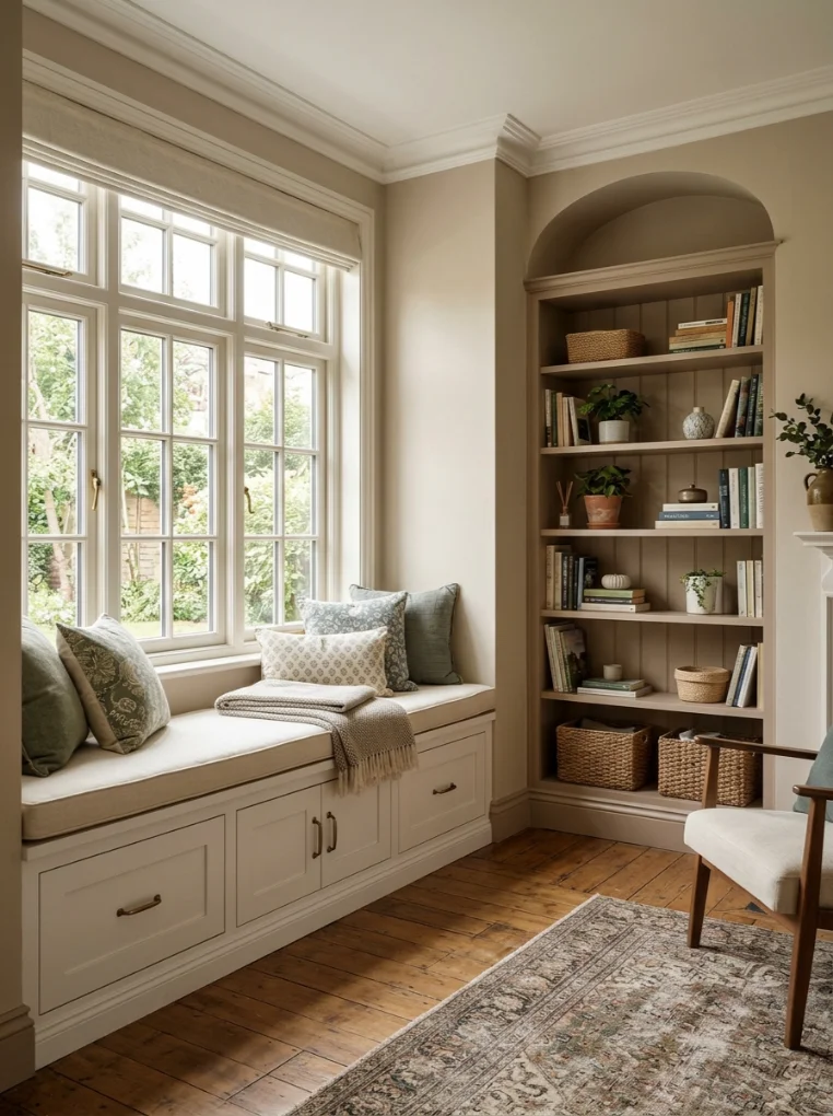 Built-in storage with Small Space Organization