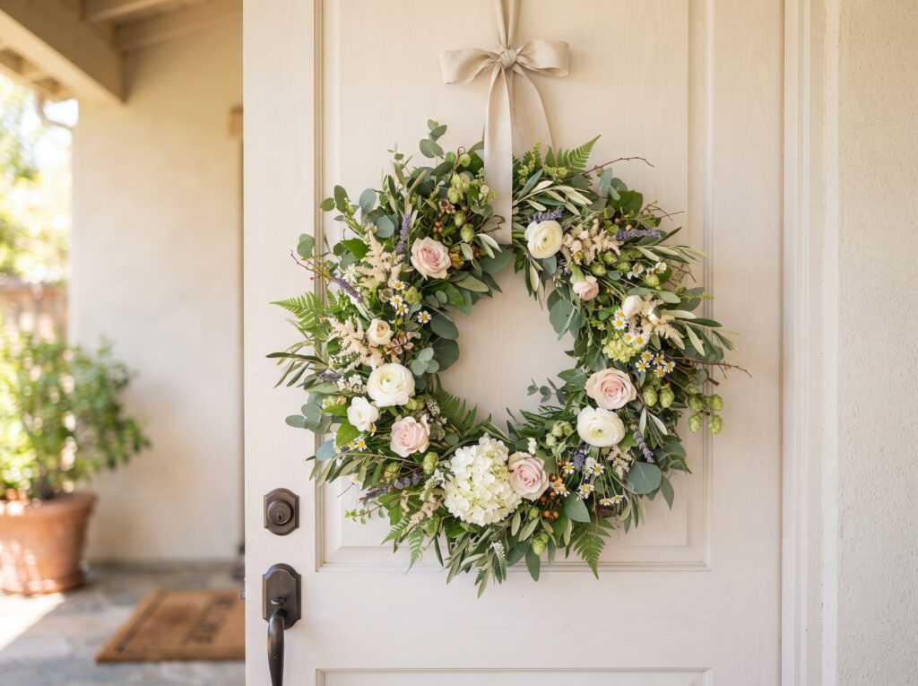 20 Stylish Summer Wreaths for Front Door Decor Ideas