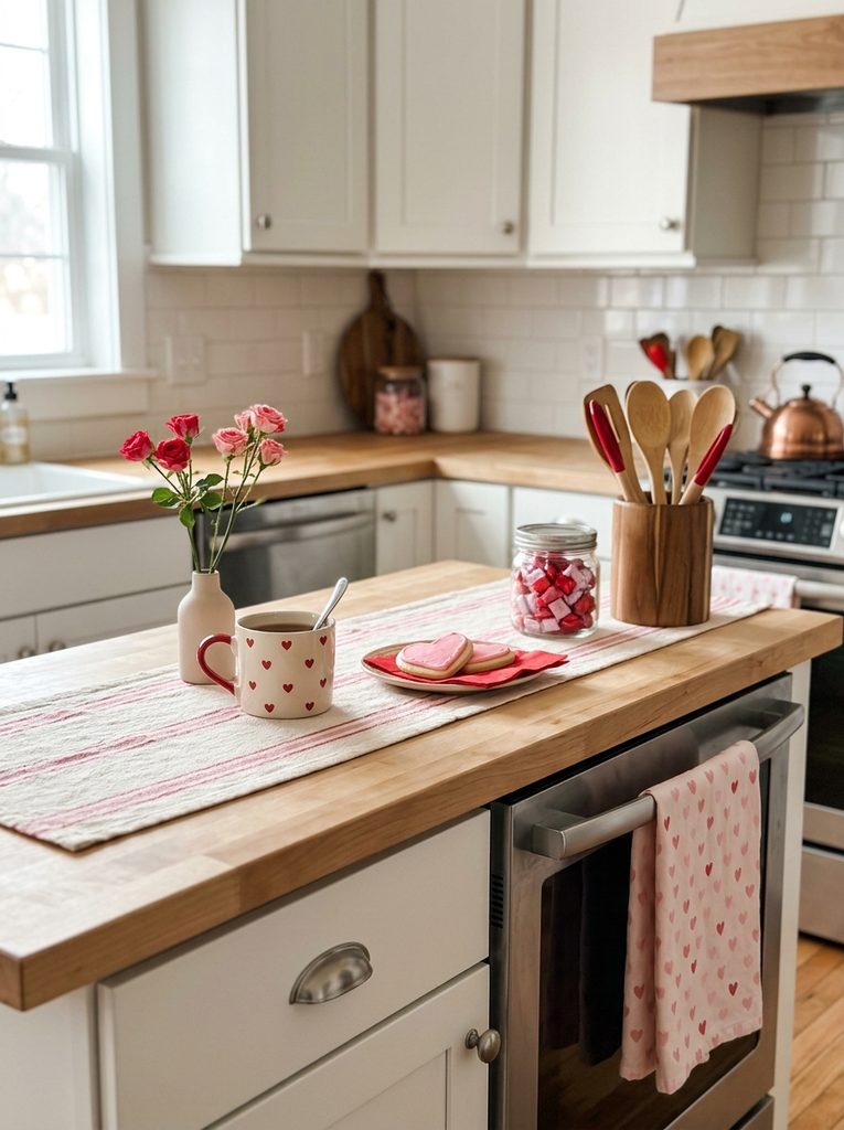 Pink and red kitchen Valentine Kitchen Decor Ideas