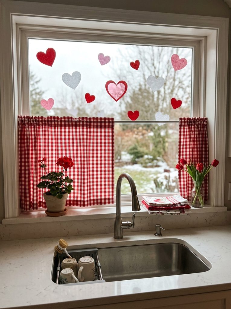 Heart clings with Valentine Kitchen Decor Ideas