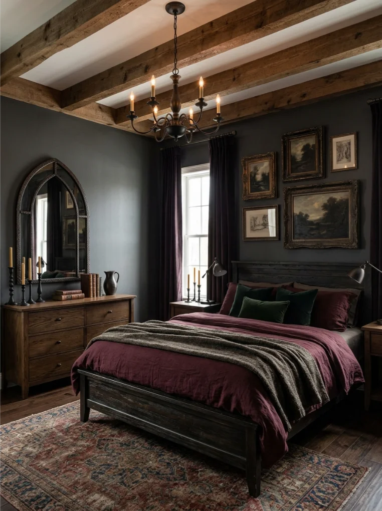 Gothic Bedroom Details with Fantasy Medieval Bedroom Ideas