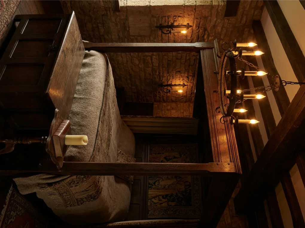 Candle-Style Lighting with Fantasy Medieval Bedroom Ideas