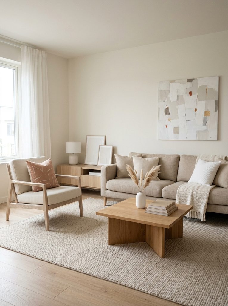 Colour palate with scandinavian home office