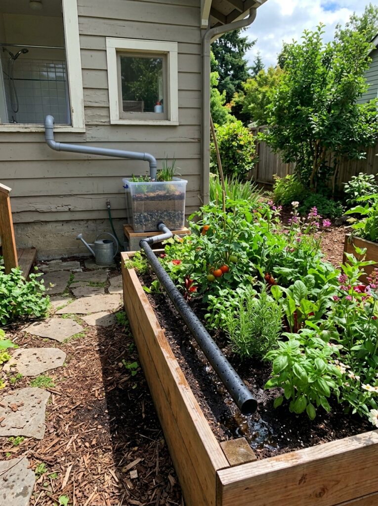 Greywater recycling for gardens