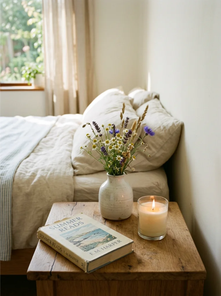 Nightstand Minimal for Summer Decorations